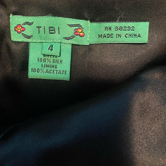 TIBI silk ruffle dress in black - Picture 10 of 10